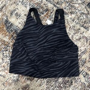 lululemon athletica Black Zebra Pattern Sports Bra